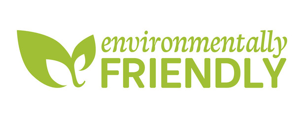 Environmentally friendly sign, vector design