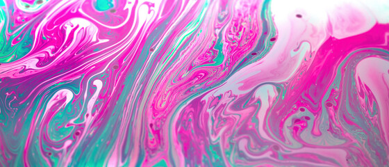 Psychedelic abstract background made from soap bubble reflecting light