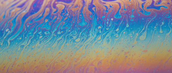Fototapeta na wymiar Colorful oil slick art abstract background backdrop rainbow photo texture