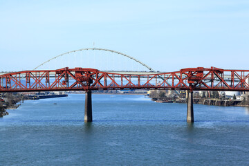 Obraz premium Portland, City of Bridges: Broadway Bridge