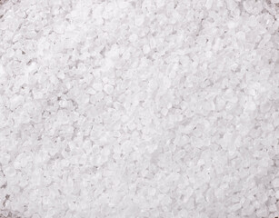 Top view, closeup of coarse salt. Food backdrop