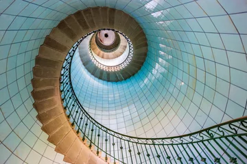 Poster Im Rahmen High lighthouse stairs, vierge island, brittany,france ©  Laurent Renault