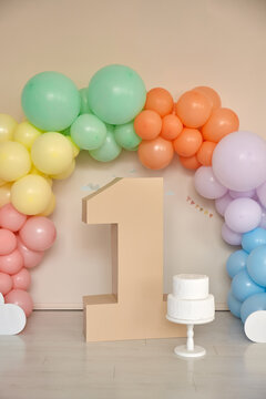 first birthday decorations baloons digit one interior