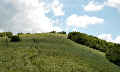 Obraz premium person in the mountains