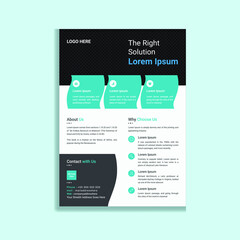 Clean and Modern Business Flyer Template Design
