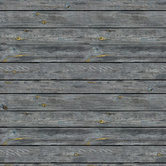 Naadloze 4k textuur houten plank hek zilveren kleur. voor 3D-texturen