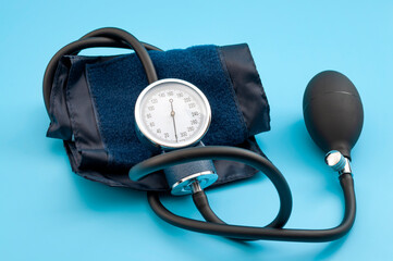 Blood pressure measuring device, cardiology and physical checkup concept with Sphygmomanometer...