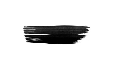 single paint ink scratch isolated on white background. grungy blank line stroke. modern paint brush swatches drawing.