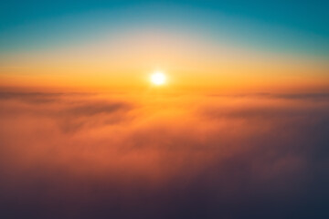 Flying above the clouds