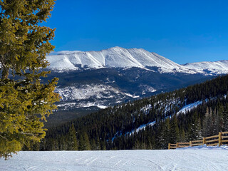 Beautiful sunny day at Breckenridge Ski Resort, Colorado