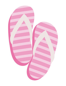 pink flip flops