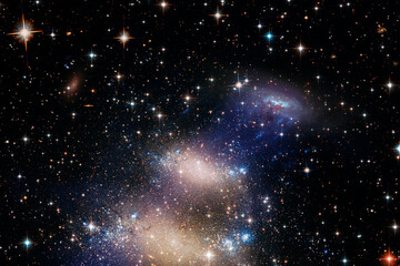 Space Background with Colorful Galaxy Cloud Nebula. The elements of this image furnished by NASA.