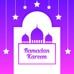 
Ramadan Kareem Greeting islamic background vector design