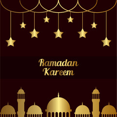 
Ramadan Kareem Greeting islamic background vector design