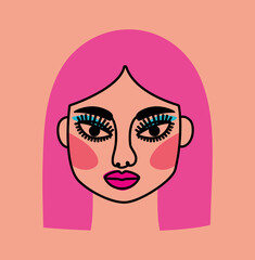 surreal beautiful female