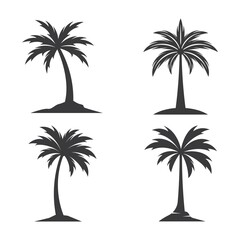 Palm tree logo images illustration