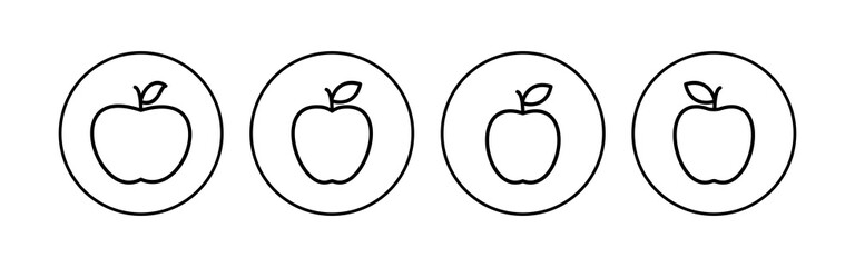 Apple icon set. Apple vector icon. apple symbols for your web design.