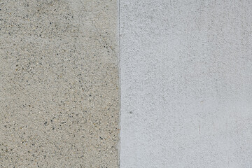色の違うコンクリート壁