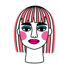 surreal woman makeup