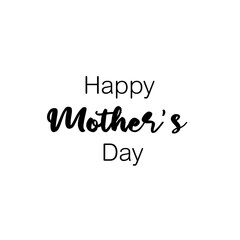 Happy Mother's Day lettering vector
