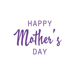 Happy Mother's Day lettering vector