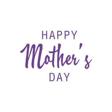 Happy Mother's Day lettering vector