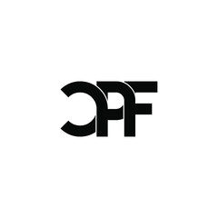 cpf letter original monogram logo design