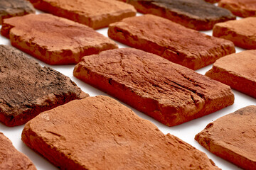 Old orange bricks. High quality photo