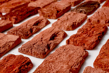 Old orange bricks. High quality photo