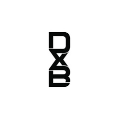 dxb letter original monogram logo design