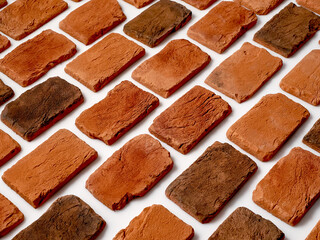 Old orange bricks. High quality photo