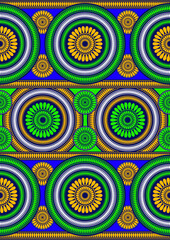 african fashion seamless pattern ornament in vibrant colours, picture art and abstract background for Fabric Print, Scarf, Shawl, Carpet, Handkerchief.