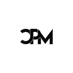 Fototapeta premium cpm letter original monogram logo design