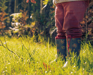 Fototapeta na wymiar boy in the grass 