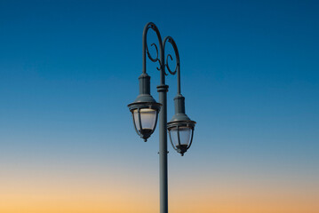 street wrought iron lanterns retro metal glass