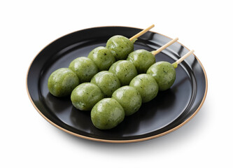 Mugwort Dumplings on a white background