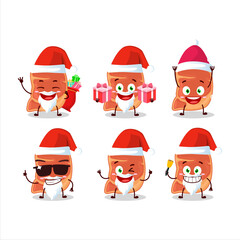 Santa Claus emoticons with steak cartoon character