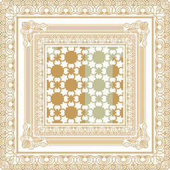 Obraz premium Colorful abstract graphic background. Tribal ethnic ornament. Scarf design. Frame.abstract background with frames. floral frame with flowers.decorative floral frame 
