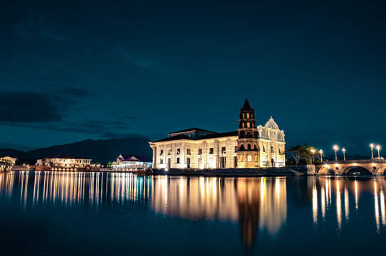Beautifully reconstructed Filipino heritage and cultural houses that form part of Las Casas FIlipinas de Acuzar resort at Bagac, Bataan, Philippines.