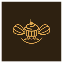 Bakery logo design vector illustration, Creative Bakery logo design concept template, symbols icons