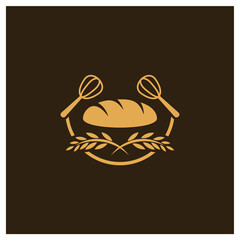 Bakery logo design vector illustration, Creative Bakery logo design concept template, symbols icons