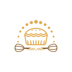 Bakery logo design vector illustration, Creative Bakery logo design concept template, symbols icons