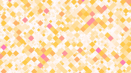 オレンジ色の正方形幾何学背景素材