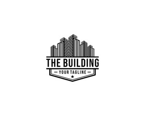 Fototapeta premium building logo in white background