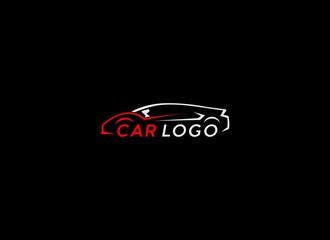 Fototapeta na wymiar car logo in black background