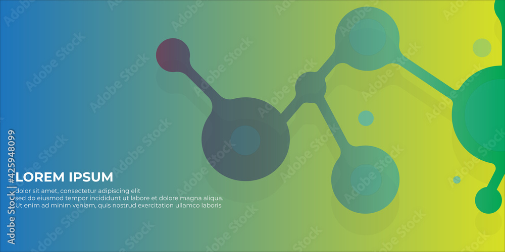 Poster abstract background with connecting dots and lines. technology graphic design and network connection