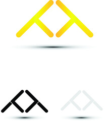 Double T letter logo design, best for business logo, corporate logo identity, web, app etc