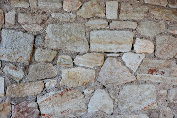 Background of stone wall texture. Old stone wall texture for design. Abstract background.