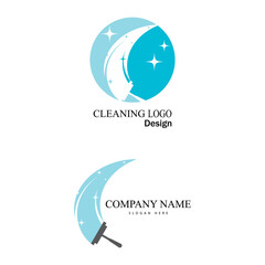 cleaning clean service logo icon vector template