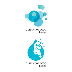 cleaning clean service logo icon vector template